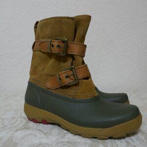 Cougar Originals Maple Sugar Winter Boots Womens 7 Suede Plaid Rubber Waterproof